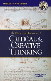 critical thinking 3rd edition paul