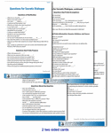 Laminated Card: Questions for Socratic Dialogue