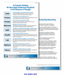 Laminated Card: Criteria for Evaluating Reasoning