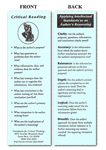 Critical Thinking Bookmarks-Pkg of 25