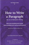 The Thinker’s Guide to How to Write a Paragraph