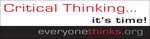 Critical Thinking Bumper Sticker