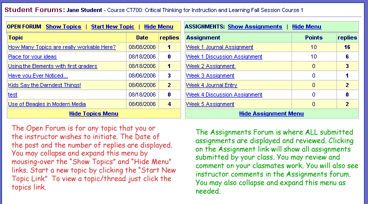forum sample