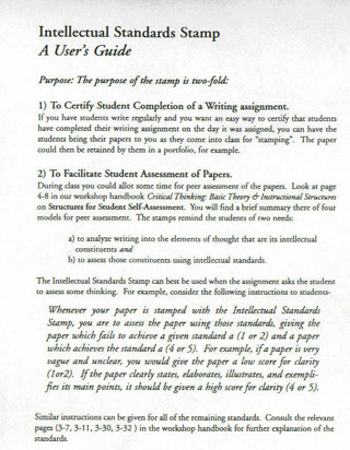 critical thinking competency standards critical thinking competency standards
