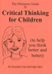 Critical Thinking For Children