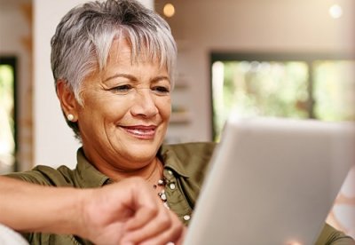 Woman on Tablet