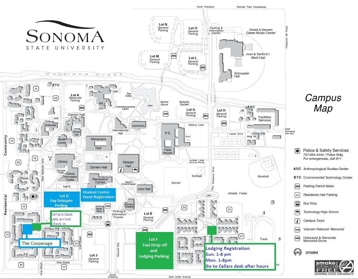 Sonoma State University Map Conference Faq And Announcements