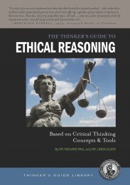 Relationship between critical thinking and ethics