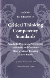 richard paul y linda elder critical thinking Critical thinking: tools for taking charge of your professional and personal life (2nd edition): richard paul, linda elder: 0076092049128: books - amazonca. richard paul y linda elder critical thinking Critical thinking: tools for taking charge of your professional and personal life (2nd edition): richard paul, linda elder: 0076092049128: books - amazonca.