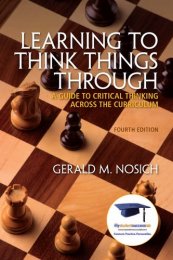 critical thinking across the curriculum